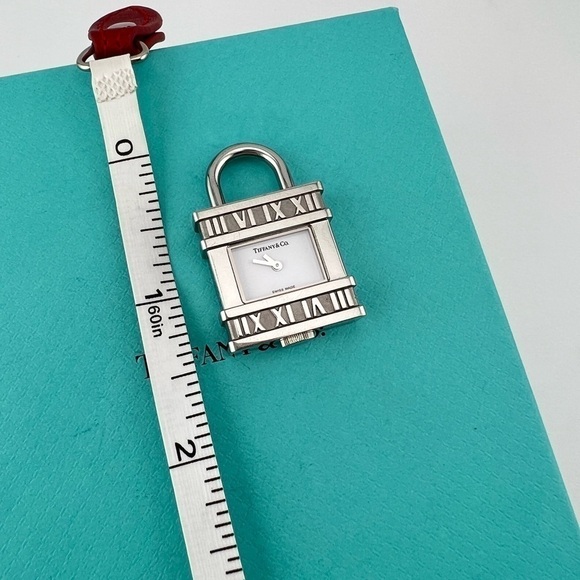 Tiffany & Co. Atlas Roman Numerals Lock Clock Watch Charm ?️ main image 5